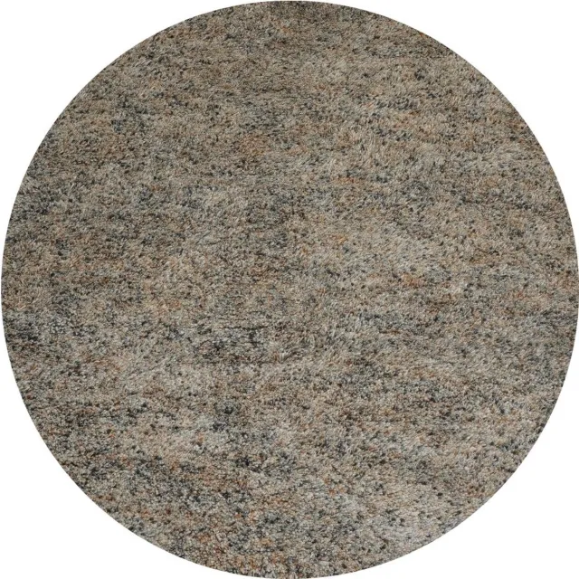 Veer Carpets Vloerkleed Zumba Multicolor 15 Rond ø160 cm - Hoogpolig Wollen Design Vloerkleed in Kleurrijke / Eclectische Stijl Rood