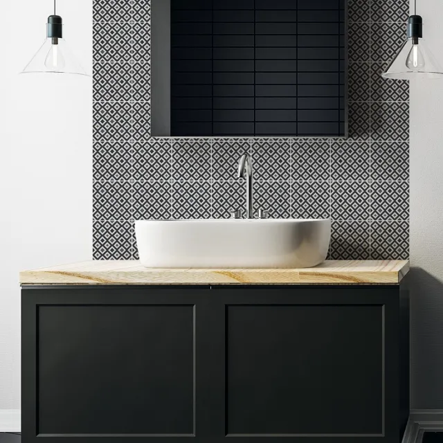 Ambiance Sticker Zelfklevende tegelmuurstickers voor keuken en badkamer - 30 Azulejos CATCHANDRA tegelstickers - 30 stickers 15x15cm Multi color