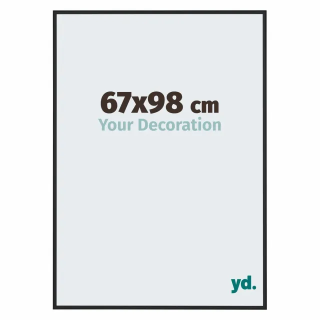 yd. Your Decoration - Fotolijst 67x98 cm - Aluminium - Zwart Hoogglans - Miami