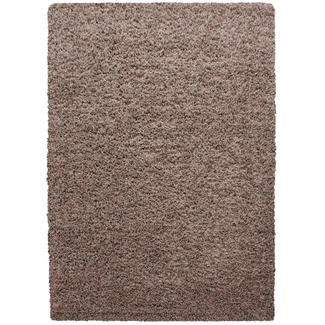 Dutch XXL Hoogpolig Vloerkleed | Tapijt | Shaggy | Life | Uni | Mokkabruin | 200x290 cm
