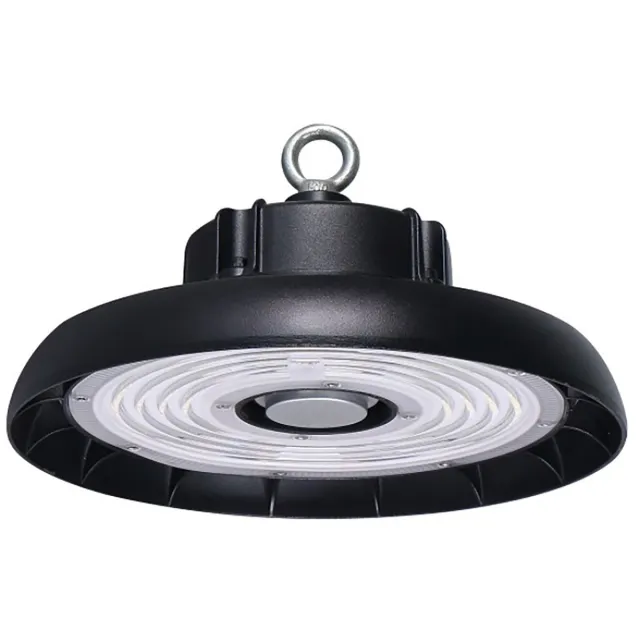 BES LED LED UFO High Bay 150W - Magazijnverlichting - Waterdicht IP65 - Helder/Koud Wit 6400K - Aluminium Zwart