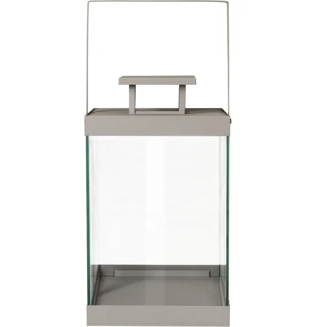 Blomus Finca Lantaarn Mourning Dove Medium | Lichtgrijs / Beige | Staal