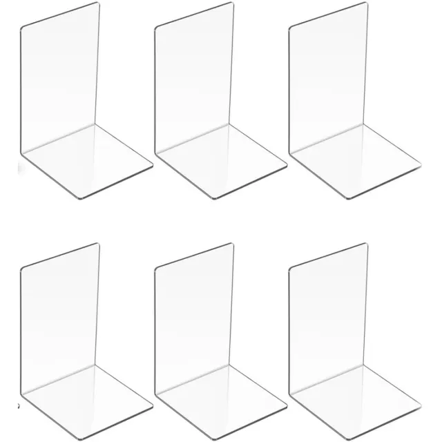 Tovbmup Boekensteunen - Transparante boekensteunen - Boekensteunrekken - Geschikt voor slaapkamer, studeerkamer, bibliotheek, school en kantoor - 10*10*13cm