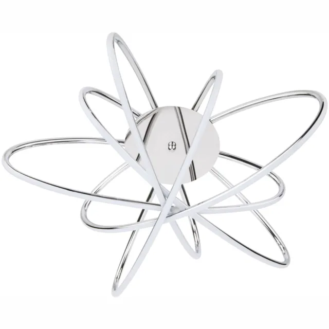 BES LED LED Plafondlamp - Plafondverlichting - Glama - 100W - Natuurlijk Wit 4000K - Mat Chroom - Aluminium