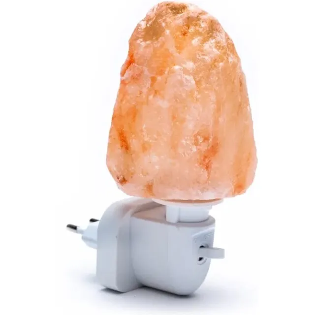 Yogi & Yogini Zoutlamp - Nachtlampje met aan/uit schakelaar Oranje