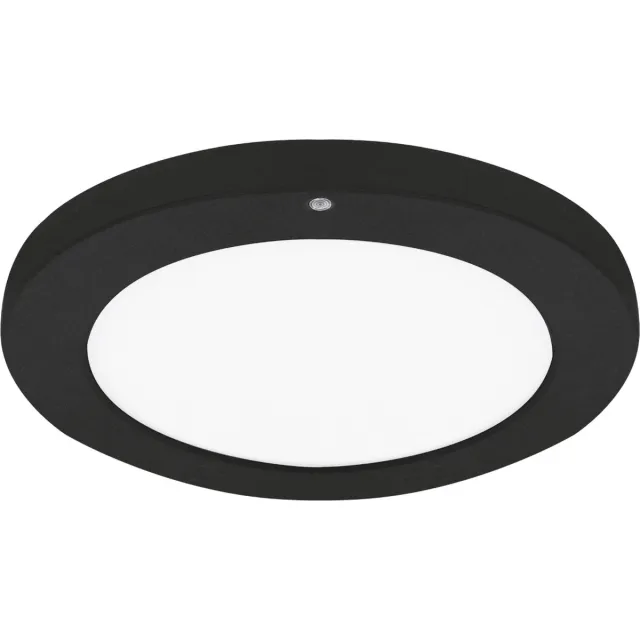 STRÜHM OLGIERD - LED Plafondlamp met Bewegingssensor + Dag en Nacht Sensor - 24W - 3170 Lumen - Aanpasbare Kleur CCT - 360° Zichthoek - Opbouw/Inbouw - Rond - Mat Zwart - 300mm