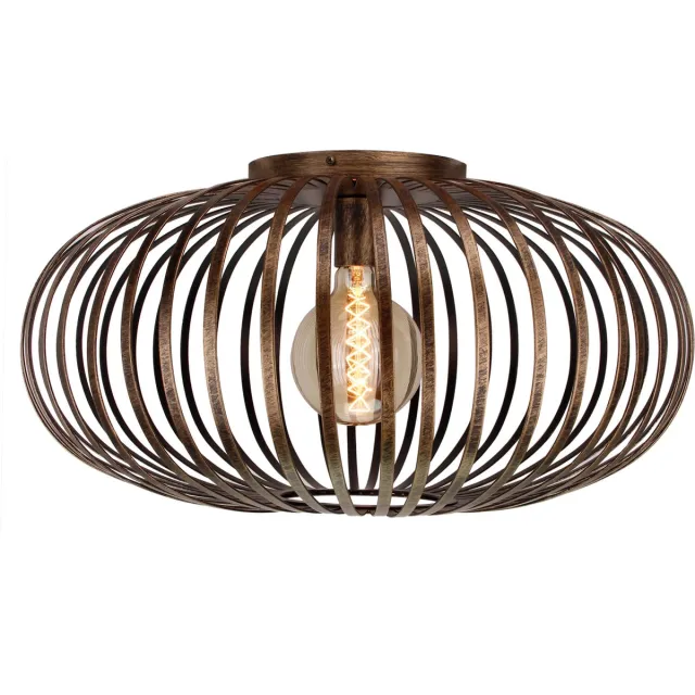 Chericoni Ligthing Chericoni Curvato Plafondlamp - 1-lichts - Ø60 cm - Brons - Metaal
