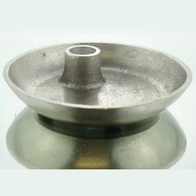 Sagaflor kaarsenhouder zilverkleurig 15 cm aluminium