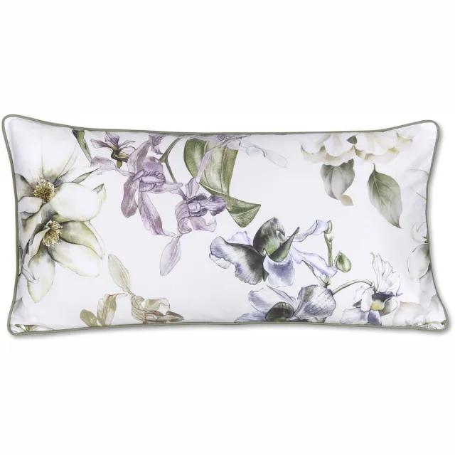 Kardol Branche Cushion Sierkussen - 30 x 60 cm cm - Grijs Groen