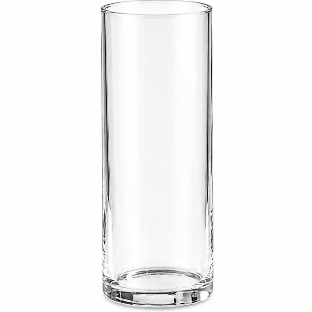 SWGOTA Transparante glazen cilindervaas - opening 10 cm, hoogte 25 cm - voor snijbloemen en geluksbamboe - kartonnen verpakking