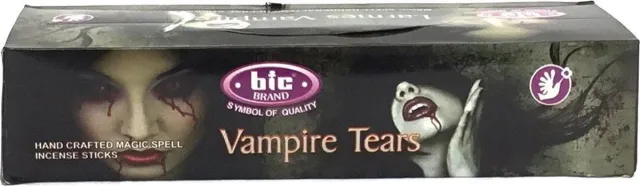 BIC BRAND Vampire Tears Wierook - 6x Hexaverpakking - Magic Spell assortiment - Incense Sticks - Indiase wierookstokjes rood