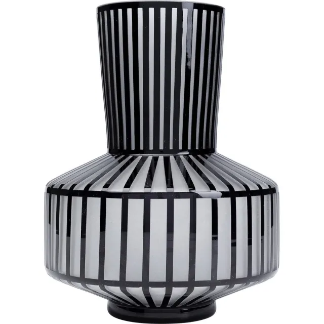 Kare Design Kare Vaas Roulette 31cm Grijs/Zwart