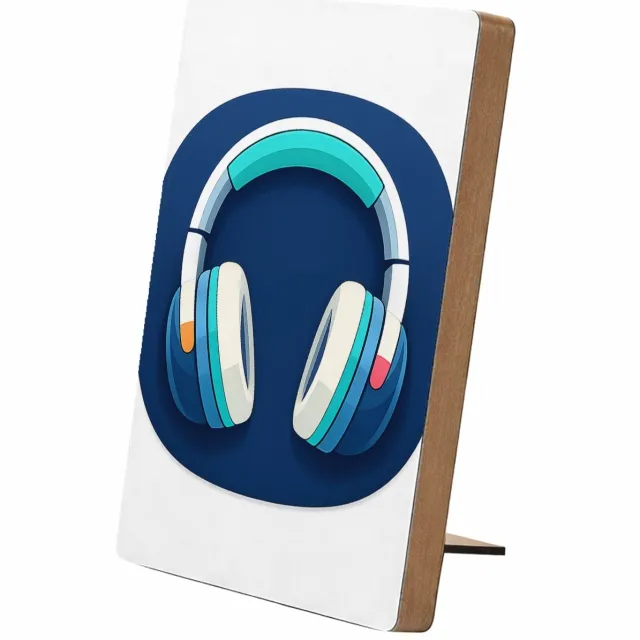 Mr Cadeautjes Glasframe/MDF 12,7 x 17,8 - design Een rustige, moderne iconprint met een centraal object op ee | cadeau Wit