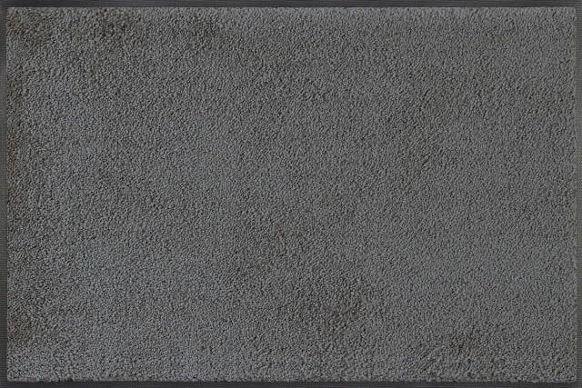Unyqoos Wasbare antracietgrijze deurmat voor binnen en buiten van 50x75 cm grijs