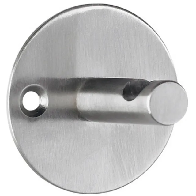 Alco Al-2847 Wandgarderobe Zilver 1 Haak Incl. Bevestigingsmateriaal