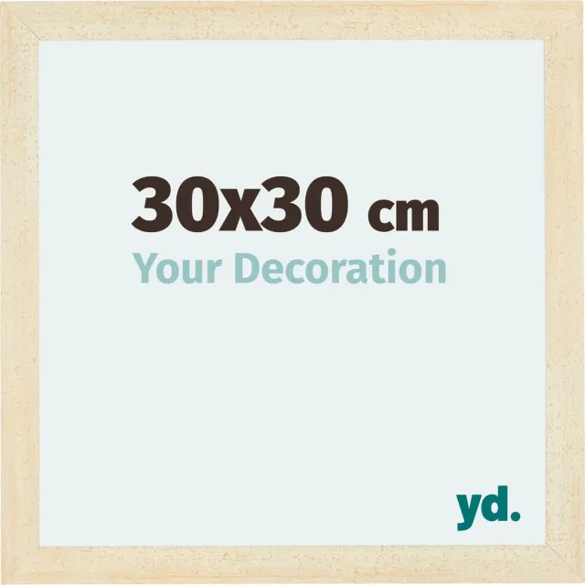 yd. Your Decoration - Fotolijst 30x30 cm - MDF - Zand Geveegd - Mura