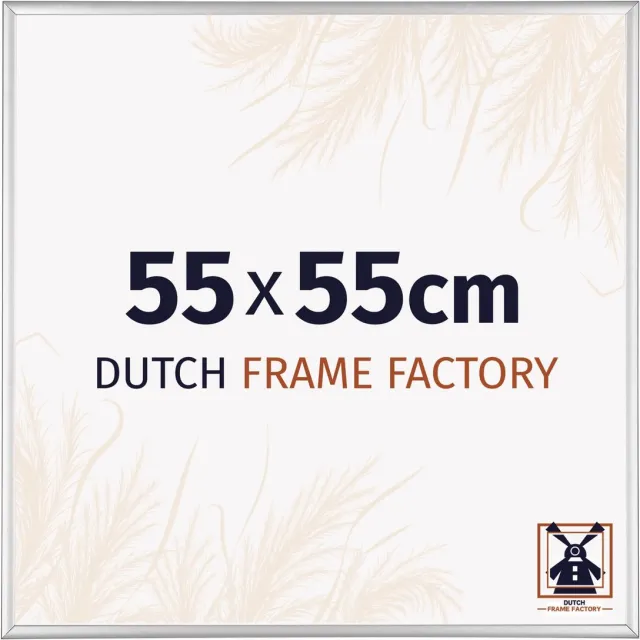 Dutch Frame Factory Fotolijst 55x55 cm - Aluminium - Zilver Hoogglans - Kampen