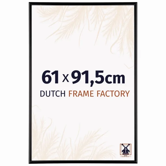 Dutch Frame Factory Fotolijst 61x91,5 cm - Aluminium - Zwart Hoogglans - Kampen