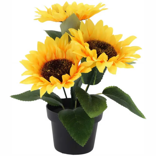 Pro Garden ProGarden - Kunstplant zonnebloem, 20 cm Geel