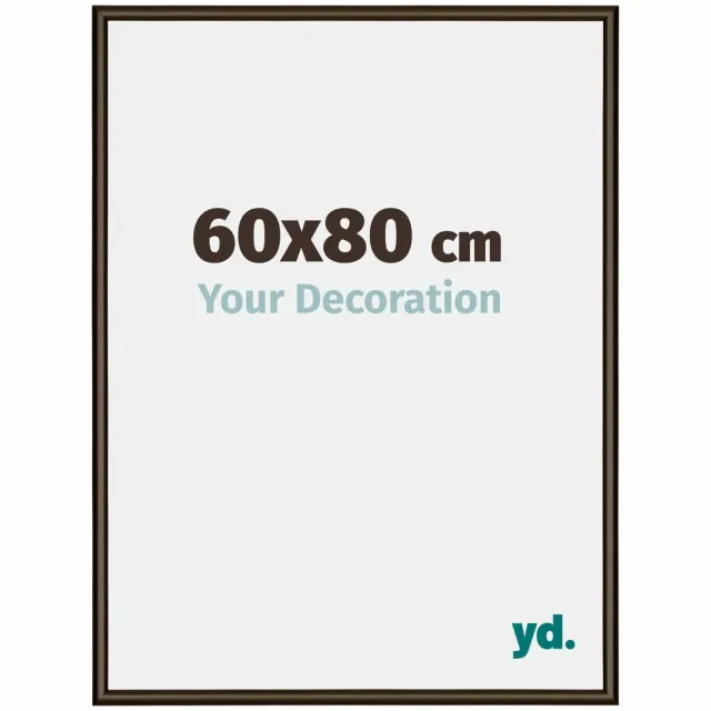 yd. Your Decoration - Fotolijst 60x80 cm - Aluminium - Walnoot Structuur - New York