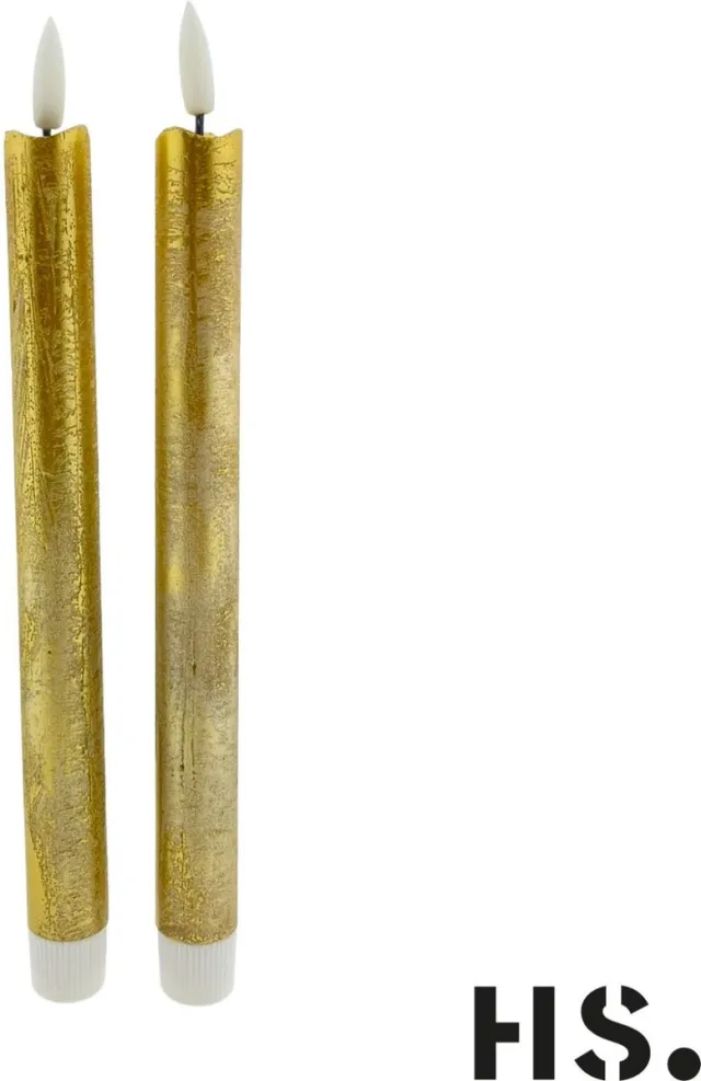 Home Society Dinerkaars - Goud - Led - Setje van 2 Stuks goudkleurig