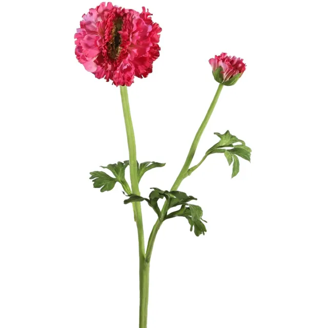 Viv! Home Luxuries Ranonkel - zijden bloem - fuchsia roze - 50cm