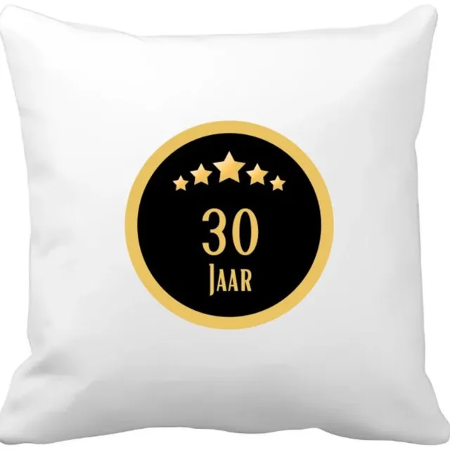 Akyol 30 jaar Kussen hoes - Hoera 30 jaar - iemand die 30 jaar is geworden of 30 jaar lang een relatie hebben of getrouwd zijn - verjaardagscadeau - verjaardag - cadeau - kado - geschenk - gift - relatie - trouwdag - jubileum - 40 bij 40 cm Multicolor