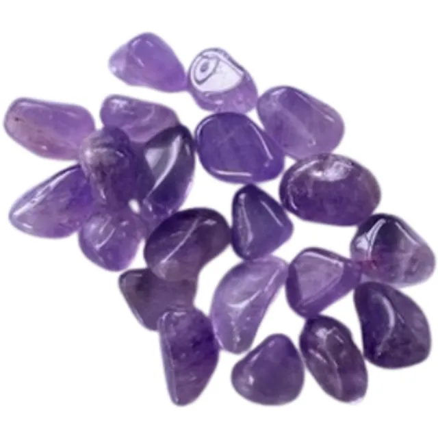 Vandaar Edelstenen Amethist edelstenen trommelstenen 80 gram - watersteentjes - opladen beschermer Vandaar edelstenen Paars