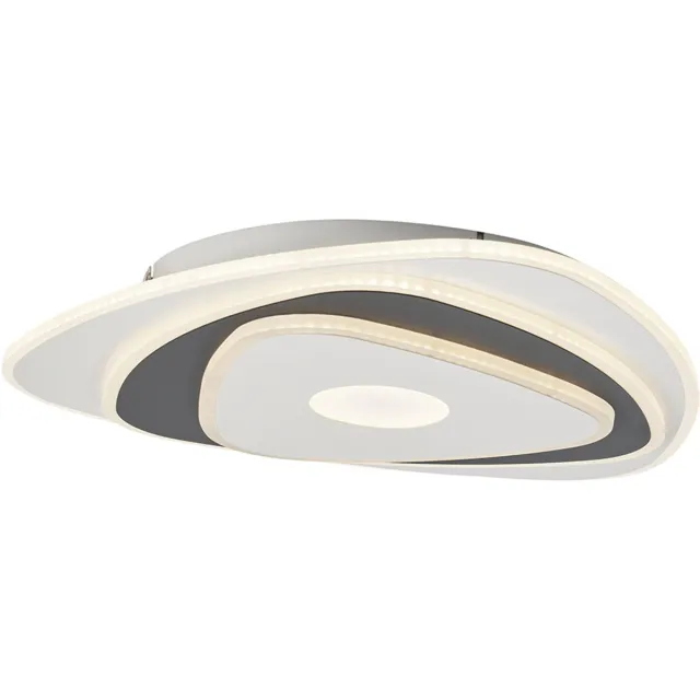 QAZQA taylor - Design LED Plafondlamp - 1 lichts - L 46 cm - Wit - Woonkamer | Slaapkamer | Keuken Wit LED