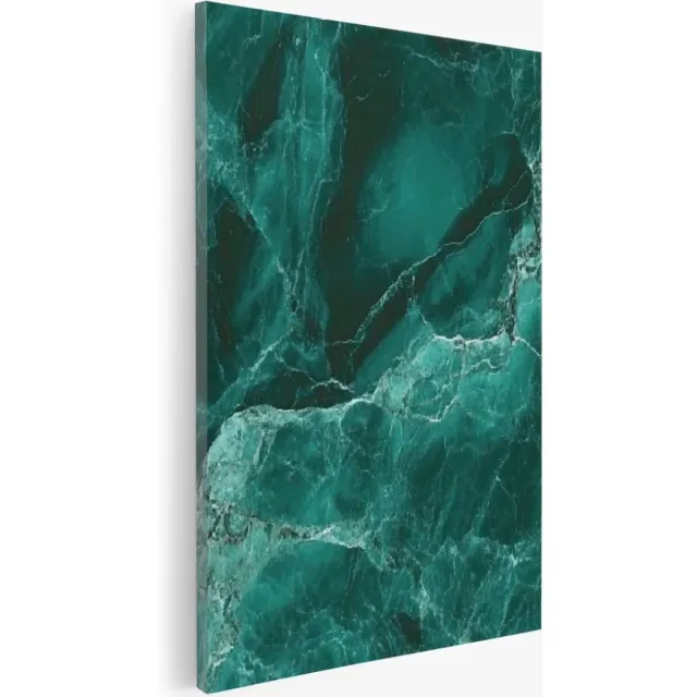Saammp Canvas Schilderij - marmer - Abstract kunstwerk - 100x150 - Foto op canvas - Wanddecoratie - Muurdecoratie Woonkamer - Slaapkamer decoratie - Canvas Print Multicolor