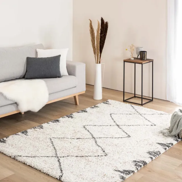 Boho&me Berber vloerkleed - Artisan Tizi wit/grijs 140x200