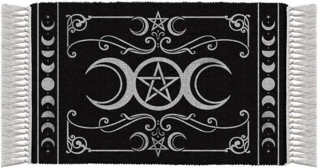 Alchemy Triple Moon Mat/vloerkleed - Zwart