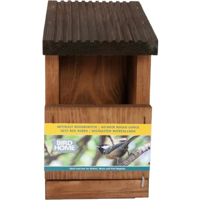 Buzzy Bird Home Roodborstje - 22,5 x 15,5 x 12 cm Bruin