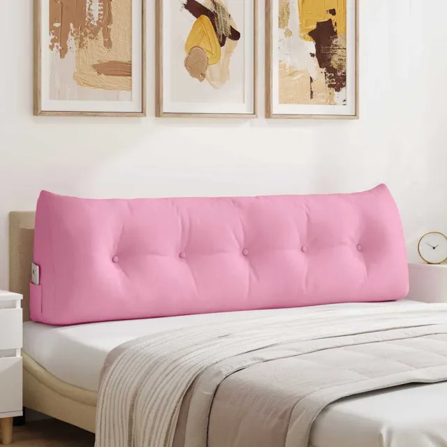 vidaXL Rugkussen Roze 160 x 50 x 24 cm Stof