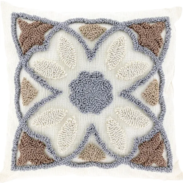 Unique Living Elja Sierkussen - Bloempatroon - Decoratief & Trendy Multikleur