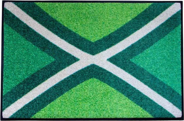 LogoMatz Deurmat Achterhoek 40cm x 60cm - Antislip - Geschikt voor wasmachine - Kleurecht - Geen schadelijke weekmakers - Gemaakt in Europa - Achterhoekse vlag Groen