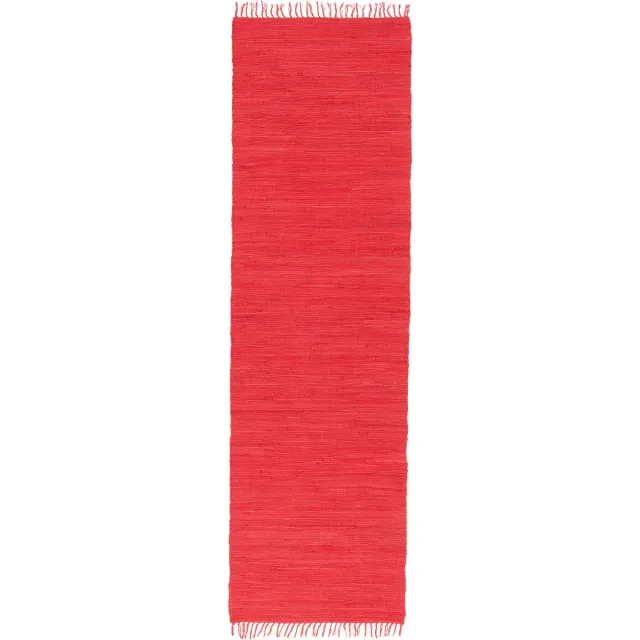 Pergamon Jolly Cotton - Katoen Natuurlijk Loper Tapijt Rood