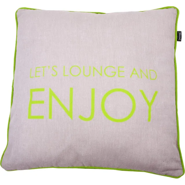 In The Mood Melange Enjoy - Sierkussen - Lime -50x50 cm