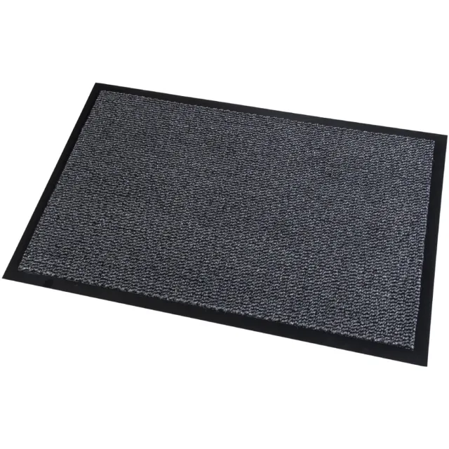Paperflow Vloermat voor tapijt, ft 90 x 150 cm, grijs, pak van 4 stuks