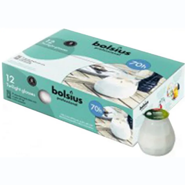 Bolsius Horeca Twilight - 104/96 - 12 stuks per verpakking - Wit