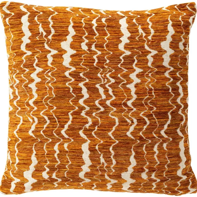 Dutch Decor ERIN - sierkussen 45x45 cm - Potters Clay - geweven structuur - oranje - Inclusief binnenkussen - Luxe kussens voor woonkamer & bank Terrarood
