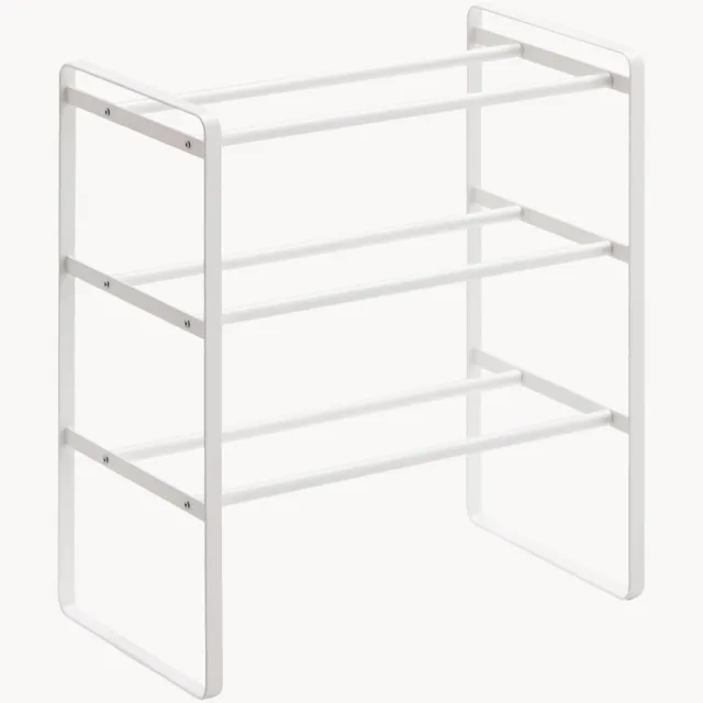 Yamazaki Uitschuifbaar schoenenkast Frame wit, foto 2