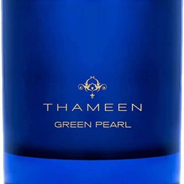 Thameen Green Pearl geurkaars voor thuis - 250 g blauw