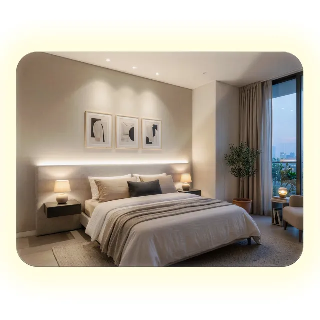 WallMuralia Rechthoekige wandspiegel met afgeronde hoeken - 60x80 cm - Neutraal LED licht - Spiegel met LED verlichting - Moderne Spiegel - Toiletspiegel Met Licht Neutraal licht