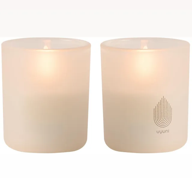 Uyuni Lighting Glass candle - Vanilla - Set van 2 - 6 cm x 7 cm