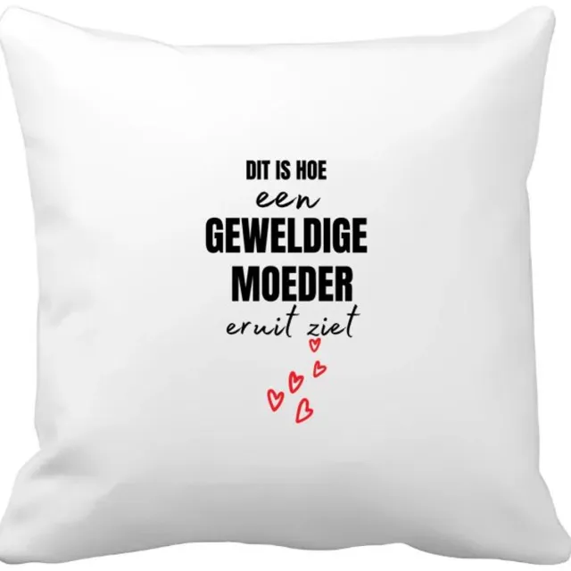 Akyol dit is hoe een geweldige moeder eruit ziet Kussen hoes - Moeder - mama - moederdag - cadeau - verjaardag - geweldige - 40 bij 40 cm Multicolor