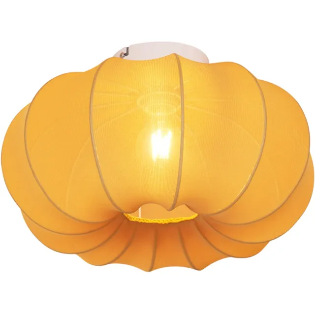 QAZQA plu ayesha - Japandi Plafondlamp - 1 lichts - Ø 37 cm - Goud - Woonkamer | Slaapkamer | Keuken