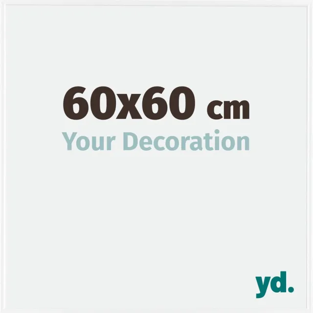 yd. Your Decoration - Fotolijst 60x60 cm - Kunststof - Wit Hoogglans - Evry