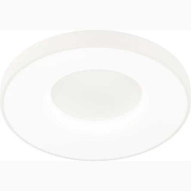 Lumidora Plafondlamp 75030 - Plafonniere - BORLIND - Ingebouwd LED - 30.0 Watt - 3000 Lumen - 6500 Kelvin - Wit - Kunststof - Met dimmer - Badkamerlamp - ⌀ 49 cm