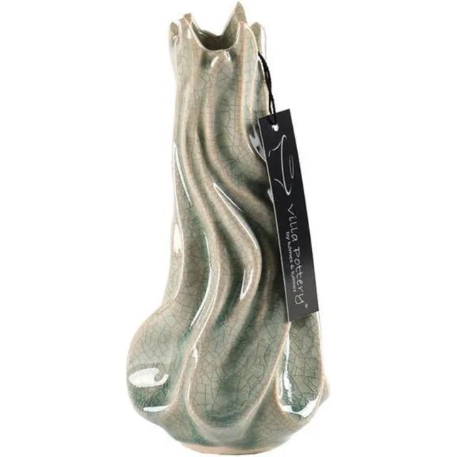 Villa Pottery Grijze Vaas Tortile 8x18 grijs